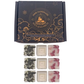 Image of Set of 9 Handmade Soya Wax Melts - Buddha