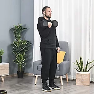 Image of Homcom Single Rubber Hand Weights 20 kg