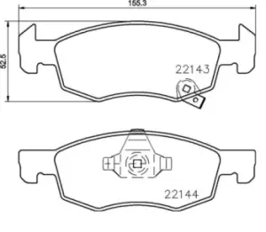 Image of BREMBO Brake pad set PRIME LINE P 59 084 Brake pads,Brake pad set, disc brake OPEL,VAUXHALL,Corsa E Schragheck (X15)