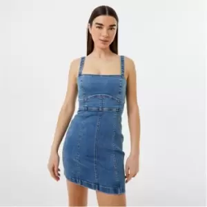 Image of Jack Wills Denim Mini Dress - Blue