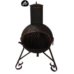 Image of Gardeco Lexie Small Steel Chiminea