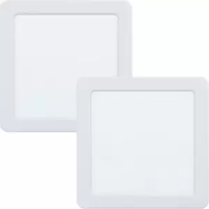 Image of 2 PACK Ceiling Flush Downlight 166mm White Square Spotlight 10.5W 4000K LED