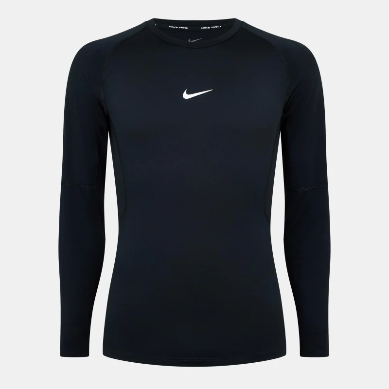 Image of Nike Pro Core Long Sleeve T Shirt Mens Black male 3XL
