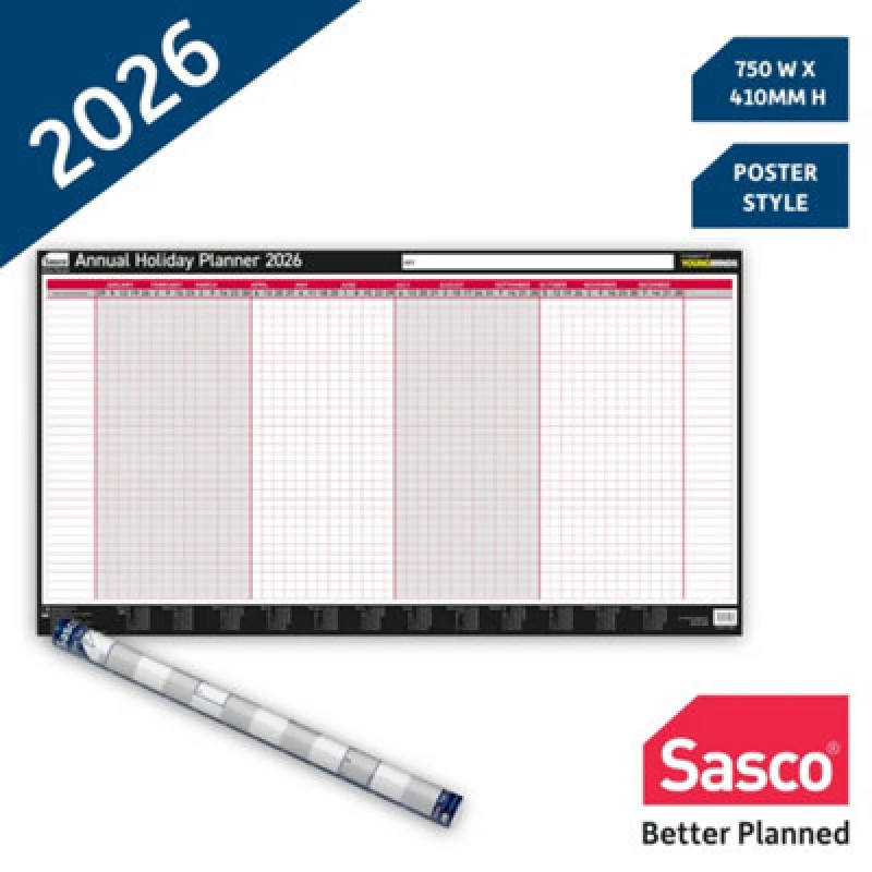 Image of Sasco Annual Holiday Planner Unmounted 2026 2410277