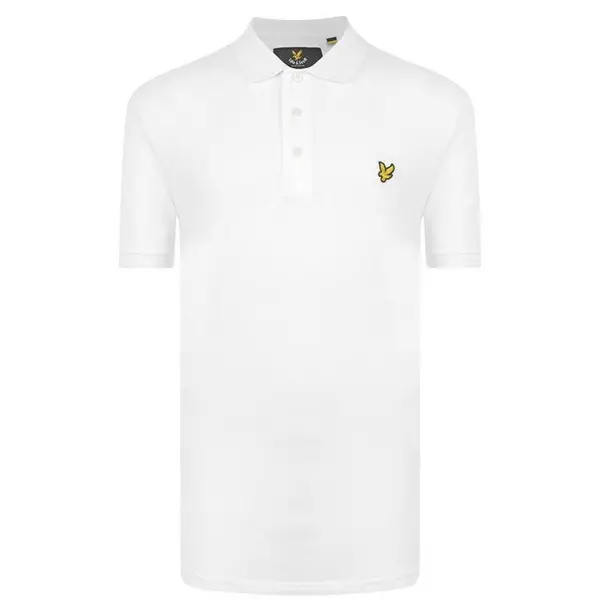 Image of Lyle and Scott Basic Short Sleeve Polo Shirt Small Blue 54206720350
