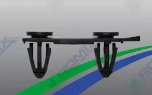 Image of ROMIX Clip, trim-/protection strip C70163 VW,CRAFTER 30-50 Kasten (2E_),CRAFTER 30-35 Bus (2E_),CRAFTER 30-50 Pritsche/Fahrgestell (2F_)