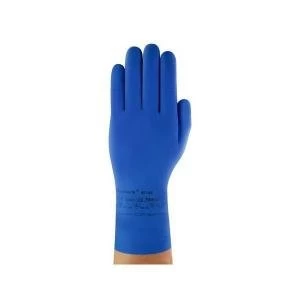 Image of Ansell VersaTouch Size 10 Latex Rubber Light Duty Gloves Blue