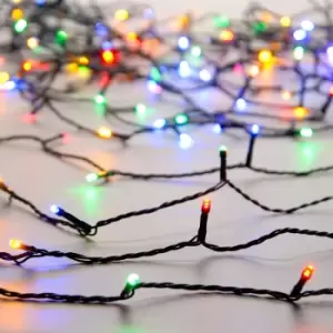 Image of Festive 38.3m Indoor & Outdoor Multifunction Christmas Tree Fairy Lights 480 Multicoloured LEDs