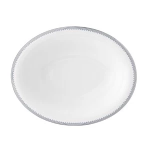 Image of Wedgwood Vera wang grosgrain indigo open vegetable dish