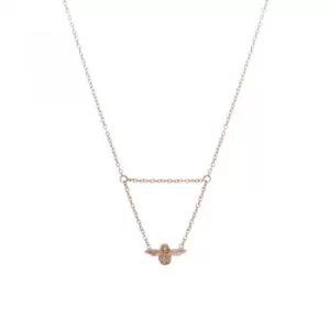 Image of Ladies Olivia Burton Rose Gold Plated Moulded Bee Necklace