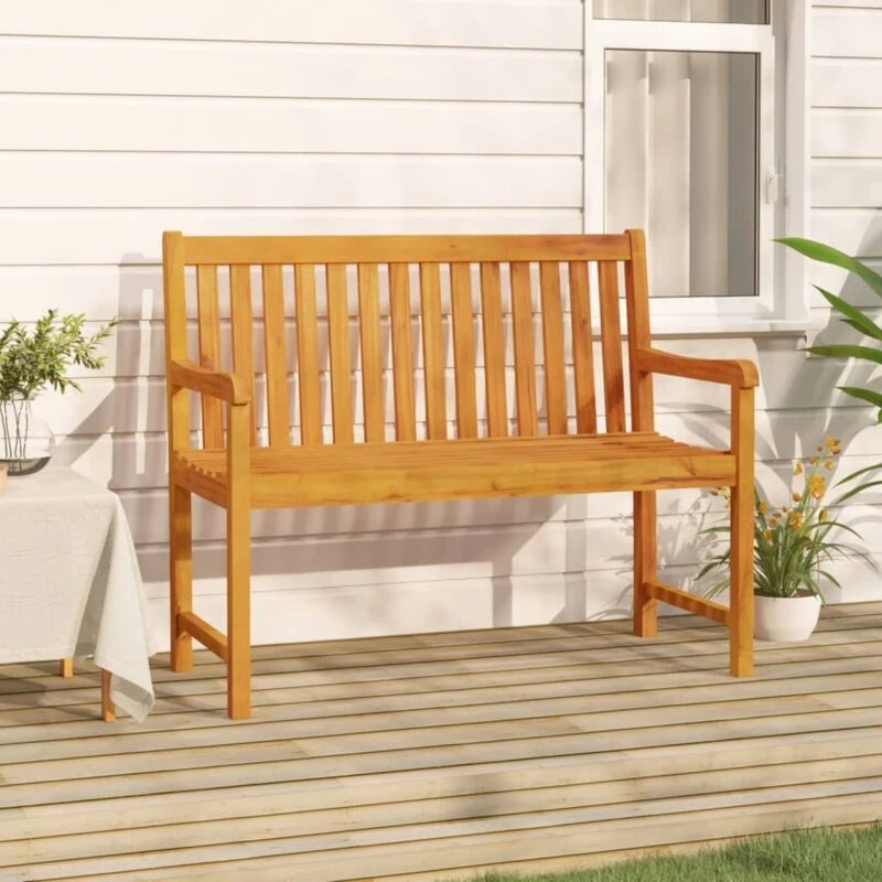 Image of VIDAXL Garden Bench 110cm Solid Acacia Wood Vidaxl 8720286668474