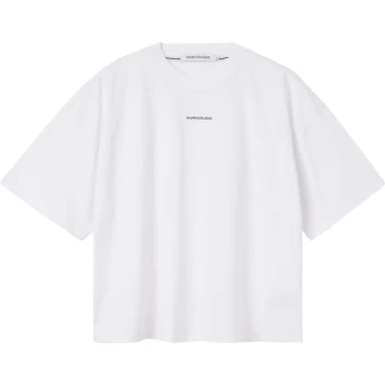 Image of Calvin Klein Jeans Micro Loose T Shirt - Bright WHT YAF