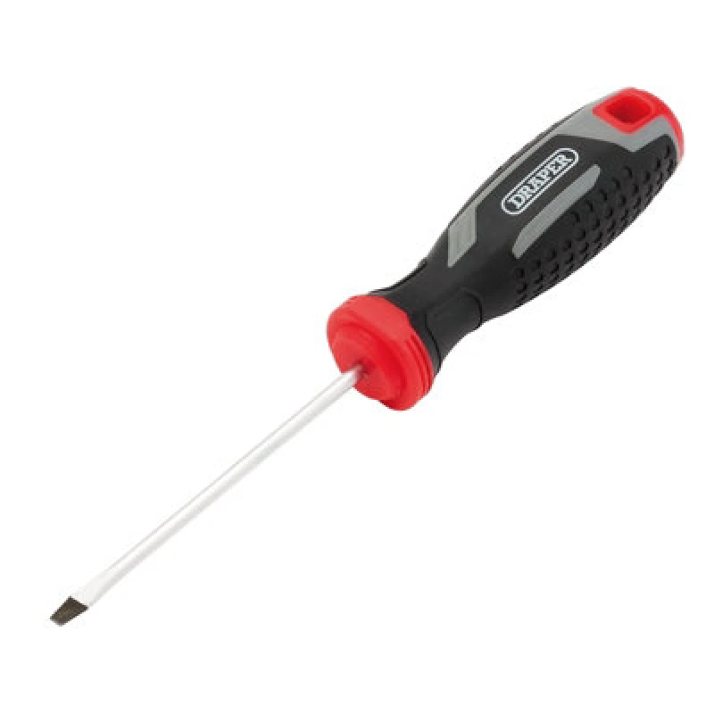Image of Draper 13385 Slotted Soft Grip Screwdriver, SL3 x 75mm 13385