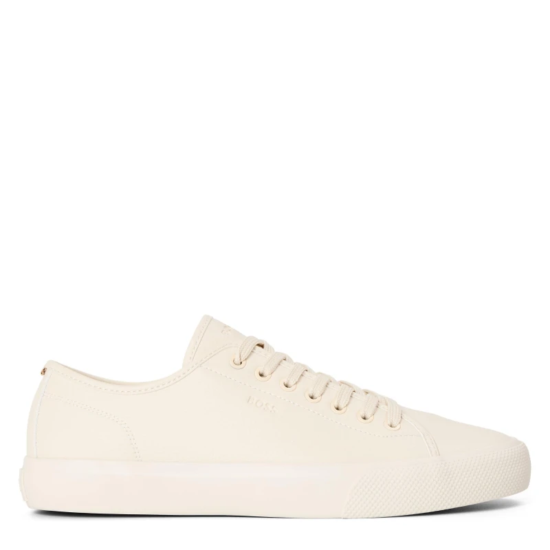 Image of Boss Mens Low Profile Sporty Trainers with Rubber Soles Low Trainers 6 (40) Beige 11548069260