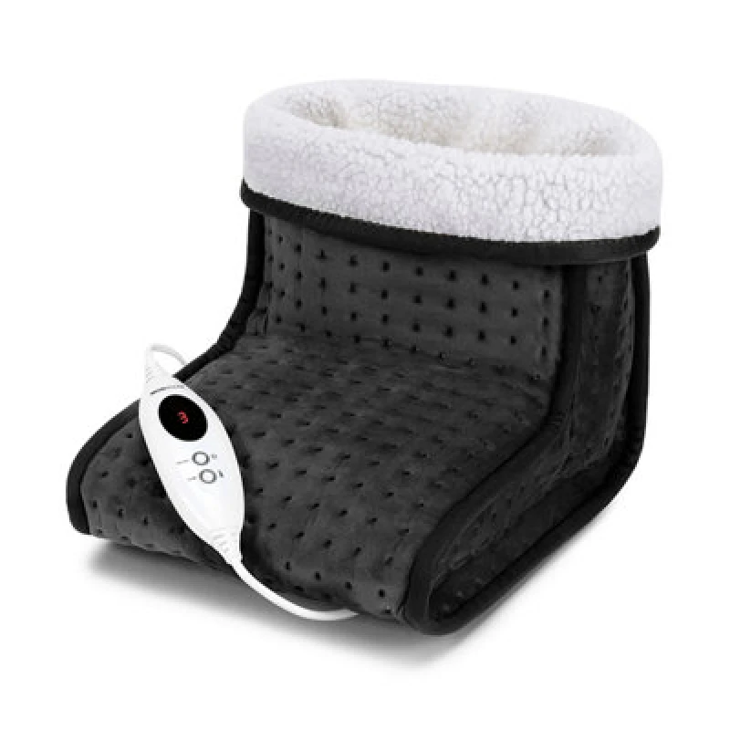 Image of Monhouse Electric Foot Warmer - Cold Feet Warmers For Home Use And Office Under Table Desk - Breathable Heating Pad - Dark Grey