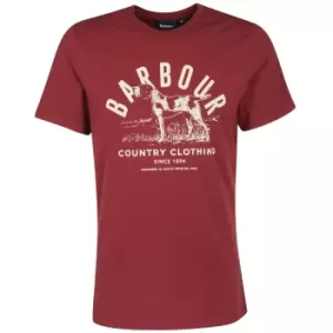 Image of Barbour Mens Country Clothing Tee Port Medium