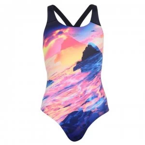Image of Speedo Digital Swimsuit Ladies - Blue/Print