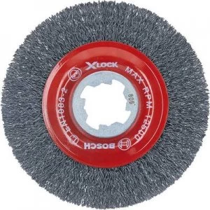Image of Bosch Accessories Bosch X-LOCK disc brush 115 mm, corrugated steel wire 2608620732