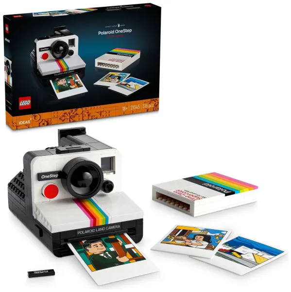 Image of LEGO Ideas Polaroid OneStep SX-70 Camera Set 21345