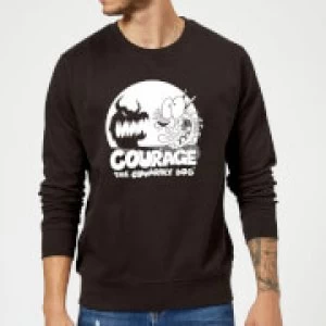 Image of Courage The Cowardly Dog Spotlight Sweatshirt - Black