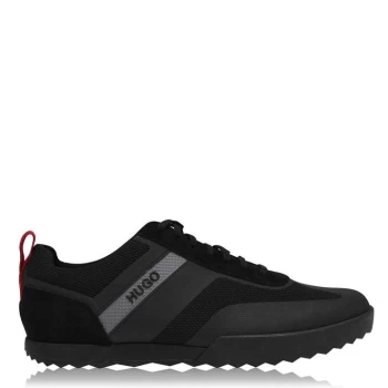 Image of HUGO Hugo Matrix Suede Trainers - Black