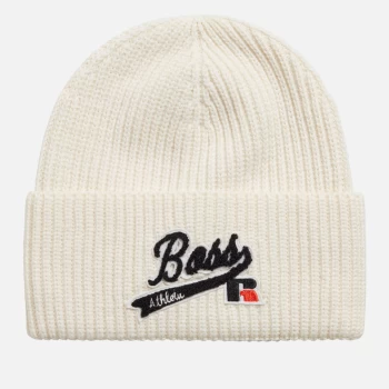 Image of Hugo Boss X Russell Athletic Zoggie Beanie Open White Women