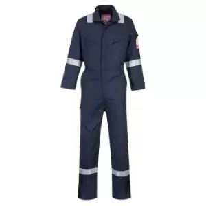 Image of Portwest Mens Bizflame Flame Resistant Work Overall/Coverall (S/R) (Navy)