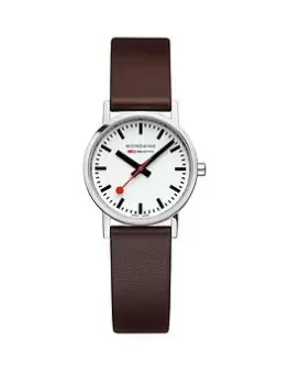 Image of Mondaine Classic 30 Mm Grape Leather Ladies Watch