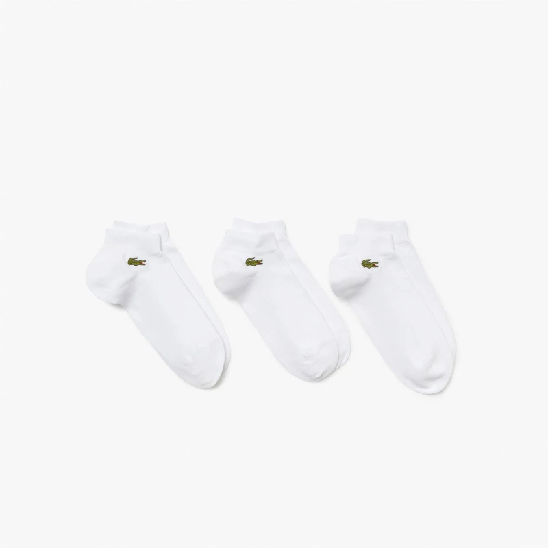 Image of Lacoste Lacoste Trainer Sock 3 Pack White White male
