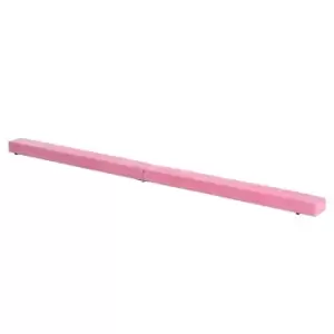 Image of Homcom Balance Beam Trainer Fold Performance Gyts Suede Pink 2.1M Home