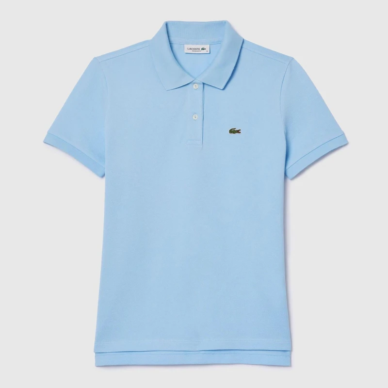 Image of Lacoste Regular-Fit Petit Polo Shirt Blue female 12