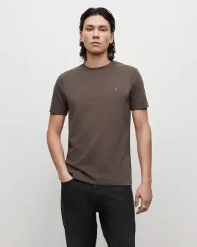 Image of AllSaints Brace Brushed Cotton Contrast T-Shirt