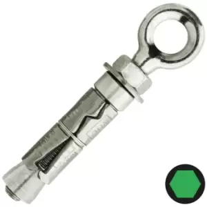 Image of Rawlplug Rawlbolt M6 Eye Anchor - Pack of 5 - Silver