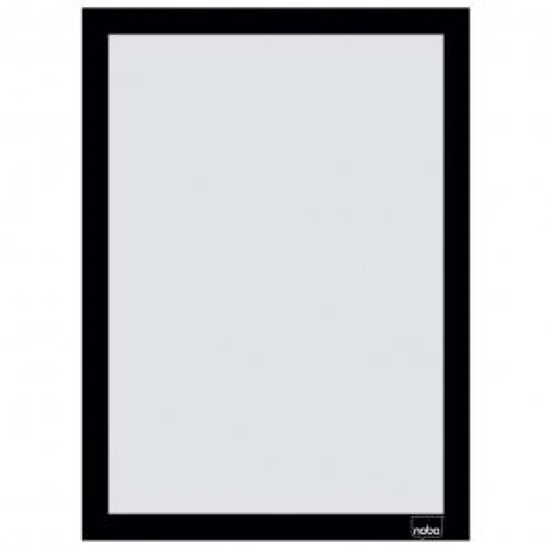 Image of Nobo 1915697 Self - adhesive Magnetic Poster Frame A4 Black