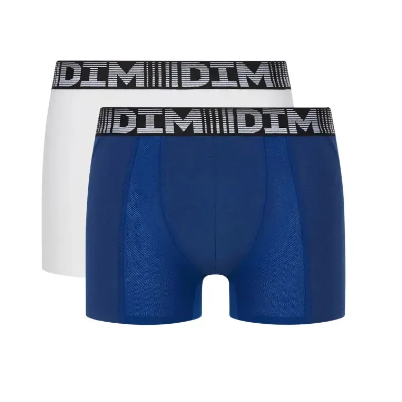 Image of Dim Pack of 2 3D Flex Air Long Hipsters Blue/White Men S;M;L;XXL