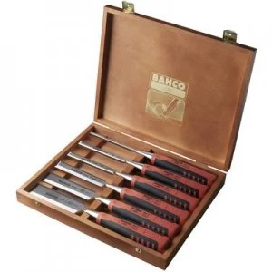Image of Ripping chisel in wooden box, 6 Piece, 6,10,12,18,25,32mm Bahco 424P-S6-EUR
