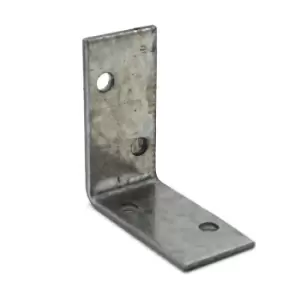 Image of Heavy Duty Zinc Plated Reinforced Corner Angle Bracket - Size 40x40x20x2mm - Pack of 10