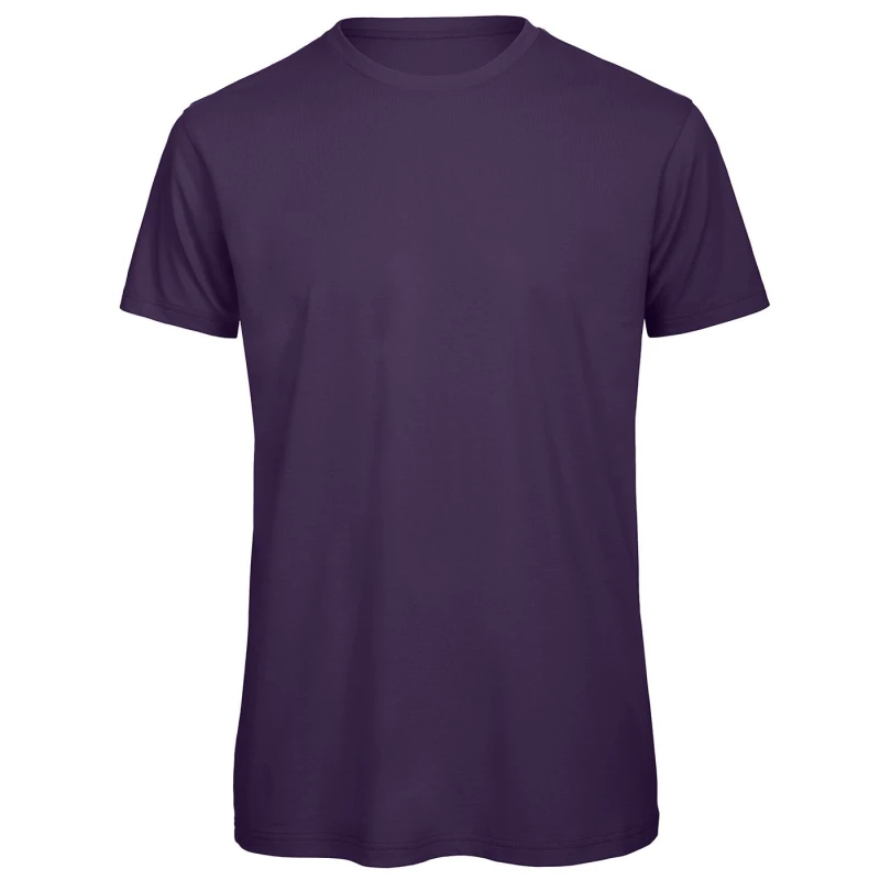 Image of B&C Mens Inspire T-Shirt in Purple Size: Small Purple Male S