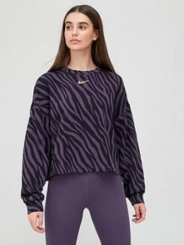 Image of Nike Nsw Icon Clash Print Sweat - Indigo