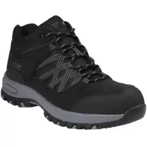Image of Regatta Mens Sandstone Safety Boots (12 UK) (Black/Granite) - Black/Granite