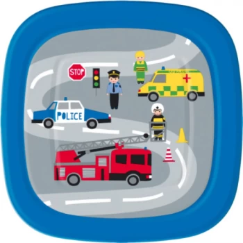 Image of Duni Police Square Paper Plate - 22cm - 10s