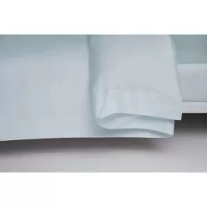 Image of Egyptian Cotton 400 Thread Count Super King Oxford Duvet Cover Duck Egg