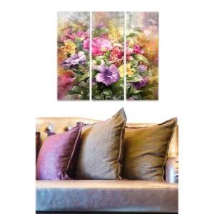 Image of MDF322676105 Multicolor Decorative MDF Painting (3 Pieces)