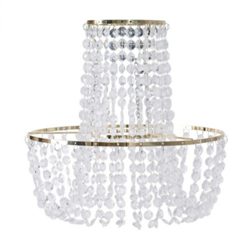 Image of ValueLights ValueLights Tegan Gold Jewel Droplet Pendant Ceiling Light Lamp Shade & 10w LED Gold One Size Unisex 5059406041075