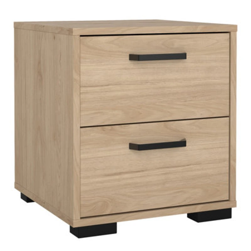 Image of Furniture To Go Sofia Nightstand 2 Drawers Jackson Hickory