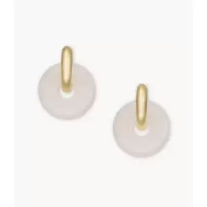 Image of Fossil Womens Acetate Hoop Earrings - Pink