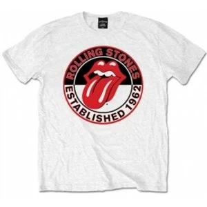 Image of Rolling Stones Est 1962 White Mens T Shirt: Small