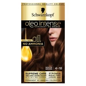 Image of Schwarzkopf Oleo 4-18 Mocca Brown Hair Colour