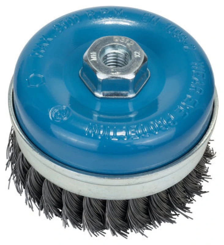 Image of Bosch 0.5mm Knotted Steel Wire Cup Brush 2608622010 Diameter: 100mm