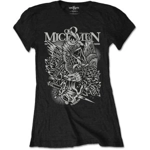 Image of Of Mice & Men - Eagle Womens Medium T-Shirt - Black